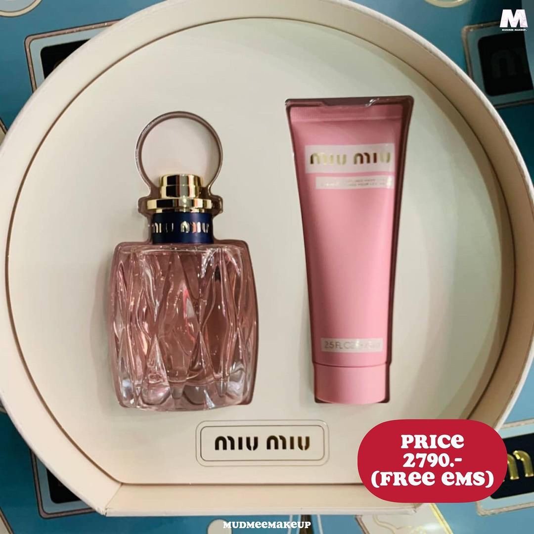 Miu Miu L’Eau Rosée Gift Set (Eau de Toilette 100 ml., Hand Cream 75 ml.)