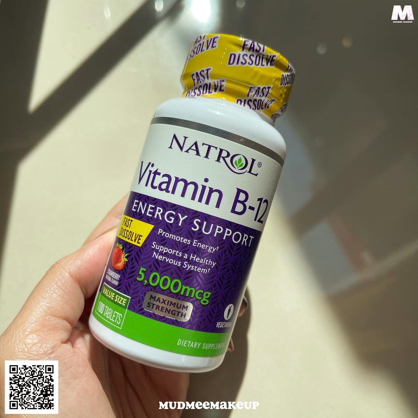 NATROL Vitamin B-12 Energy Support (100 เม็ด)