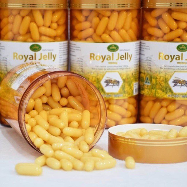 Nature's King Royal Jelly 1000mg 365 Soft Capsules (นมผึ้ง)