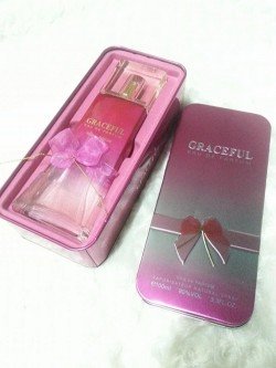 น้ำหอม Graceful EAU DE Parfum ขนาด 100 ml.(Pink)กล่องเหล็ก