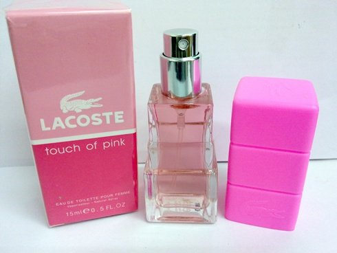 Lacoste Touch Of Pink For Women ขนาด 15 ml (หัวสเปรย์)
