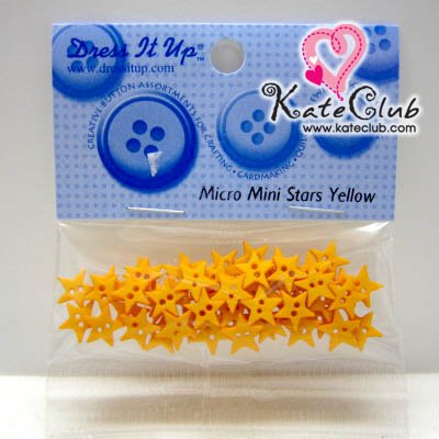 กระดุม Mico Mini Stars Yellow - 2923