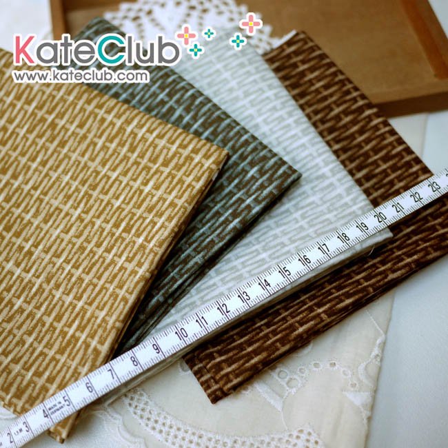 ผ้า Cotton Daiwabo ลายตะกร้าสาน (1/4 ม.= 50 x 55cm) (คลิกเลือกสีด้านใน)