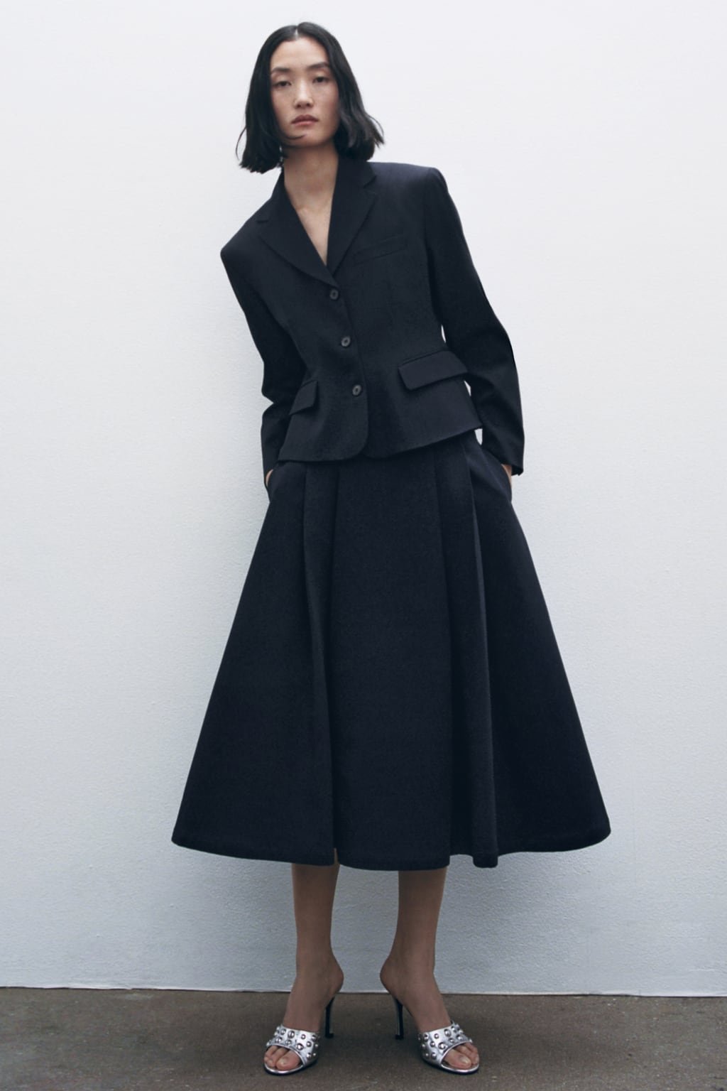 WOOL BLEND TAILORED BLAZER