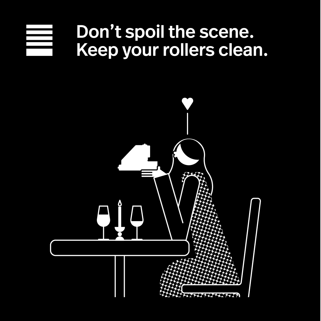 Keep rollors clean.