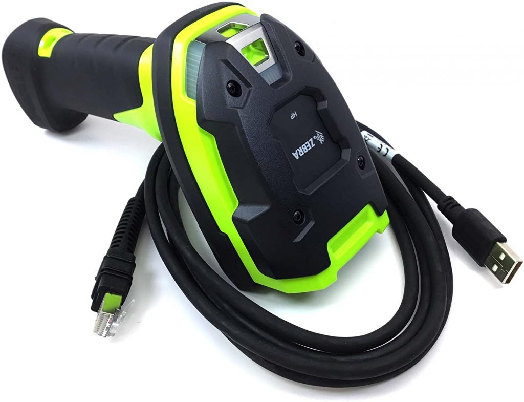 Scanner De Codes-barres ZEBRA DS3608-SR - Lecteur 2D Portable Multi-interfaces - Noir Et Vert
