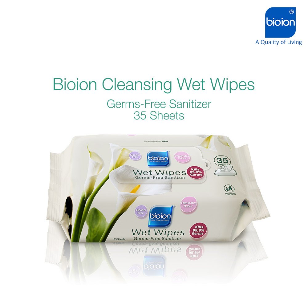 Bioion Cleansing Wipes, Mild Soft & Pleasant Scented