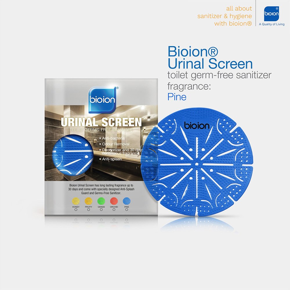 แผ่นรองโถปัสสาวะ Bioion - Blue Pine