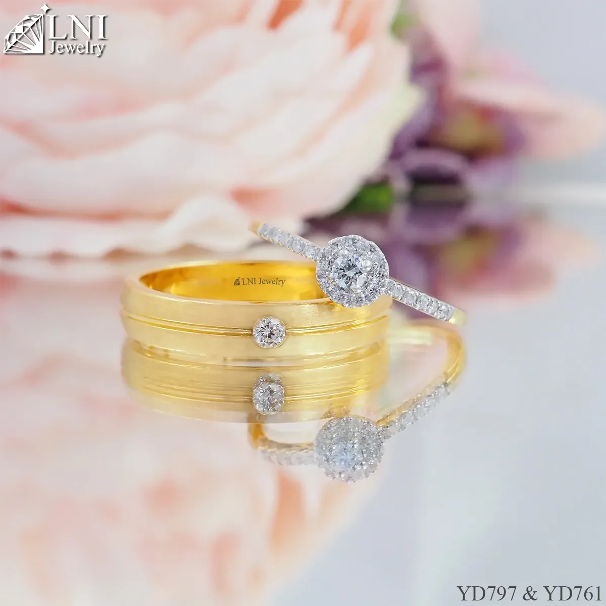 แหวนเพชรคู่ YD797 & YD761