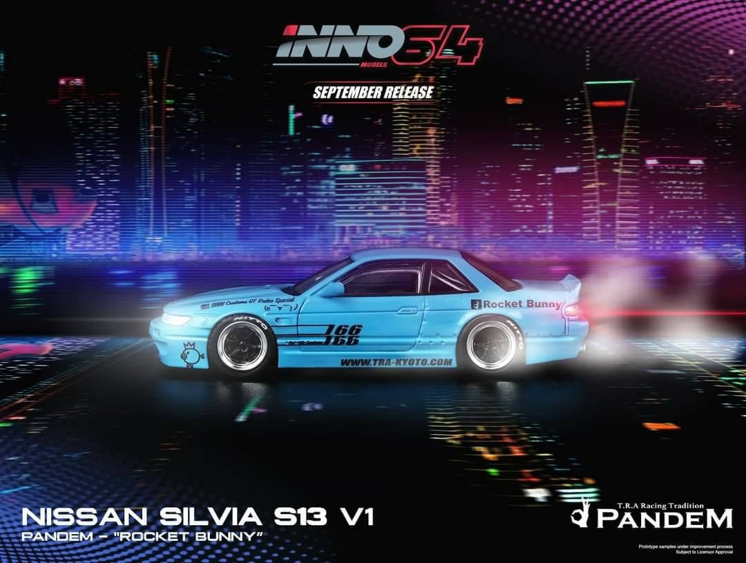 NISSAN SILVIA S13 ROCKET BUNNY (Light Blue)