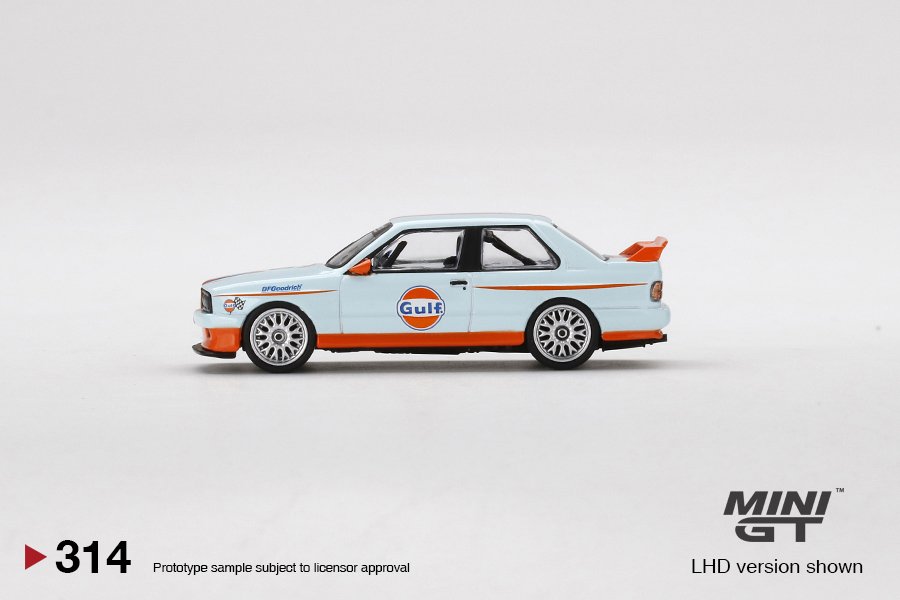 ミニカー MINI GT BMW M3 Gulf お1人様2個まで】MINI GT 1/64 BMW M3 (E30) ガルフ(左ハンドル