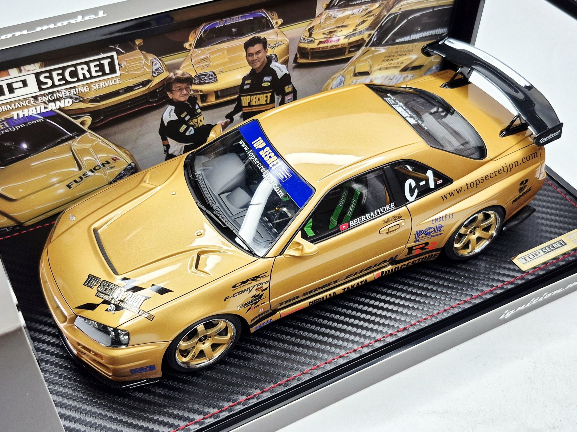 TOP SECRET 34GT-R (BNR34) Gold Edition + RB26 Engine | Ignition