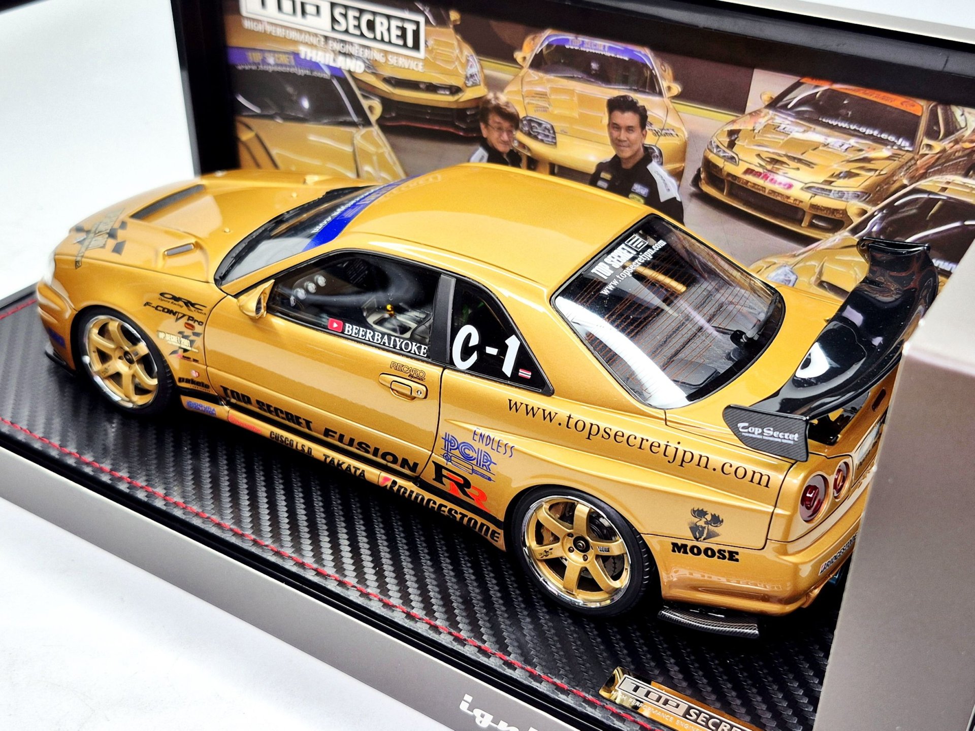 TOP SECRET 34GT-R (BNR34) Gold Edition + RB26 Engine | Ignition