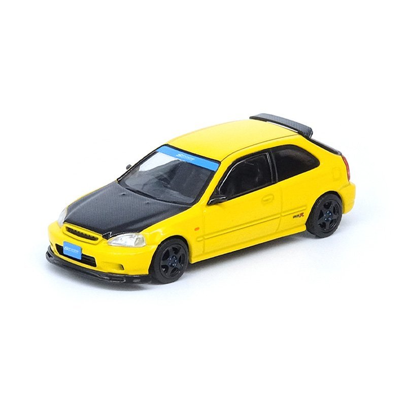 Tarmac Works 1/64 Honda Civic Type R EK9 By SPOON Yellow T64