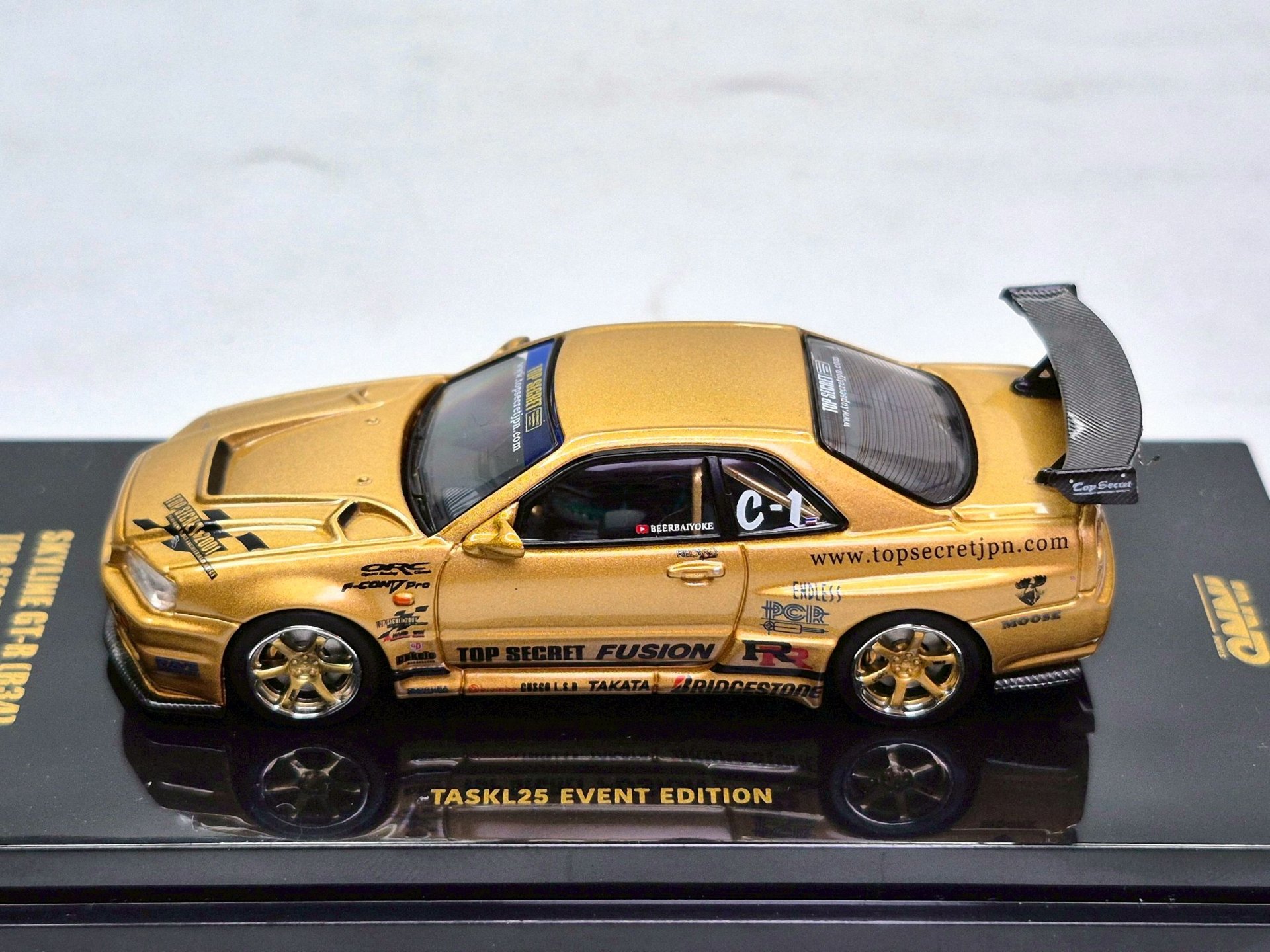 Inno64 Nissan Skyline GT-R R34 Top Secret Thailand TAS KL25 รุ่น