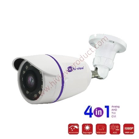 HA-614B20H กล้องวงจรปิดไฮวิว 2 ล้านพิกเซล ใช้งานภายนอกและภายใน (Hiview Bullet Camera 2 MP 4 in 1)