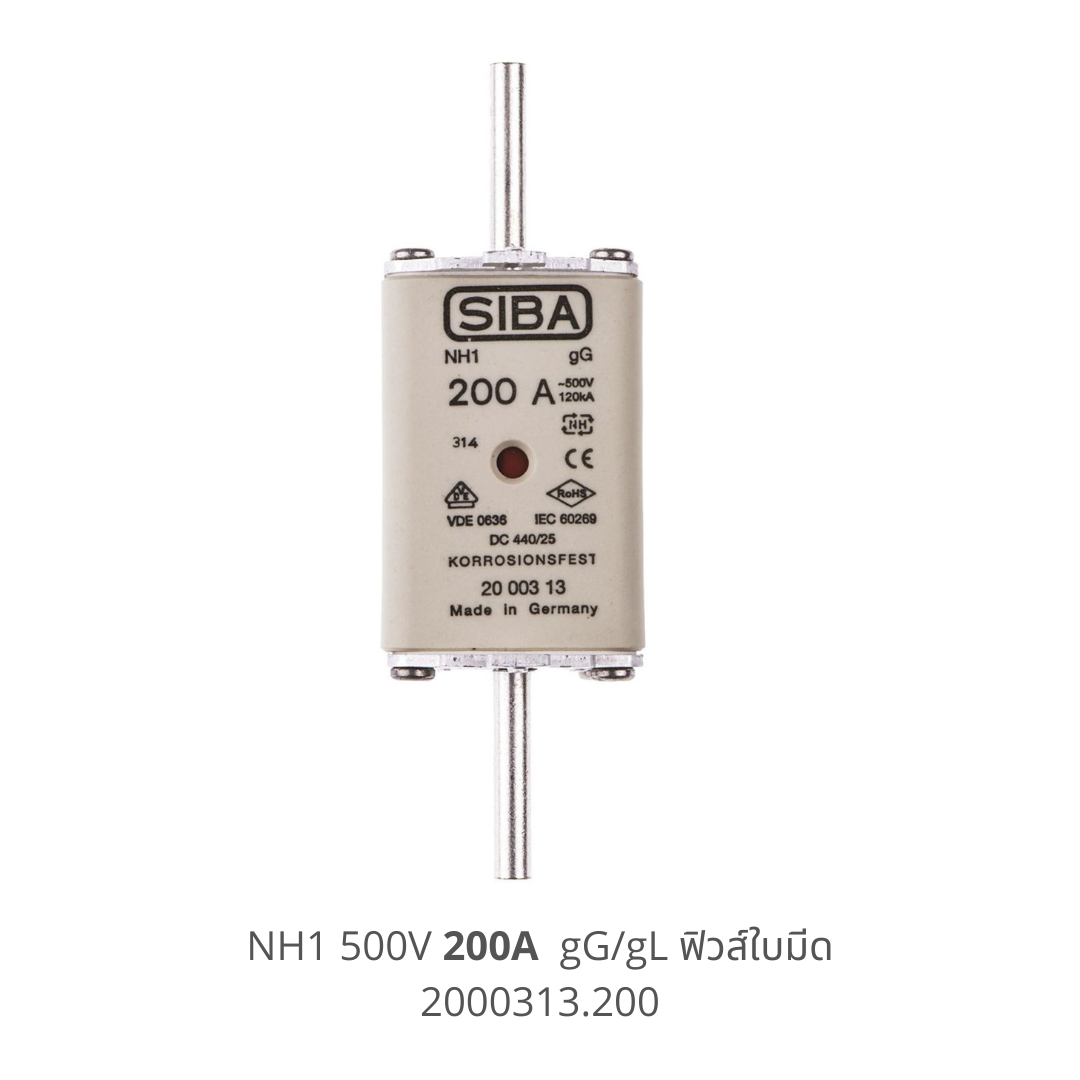 Low Voltage Fuse, Class gG/gL, 500V, NH 1, 200A bluestone
