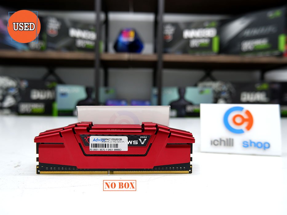 RAM (แรม) G.SKILL RIPJAWS V DDR4 32GB 2133HMz (8X4) NO BOX P09226