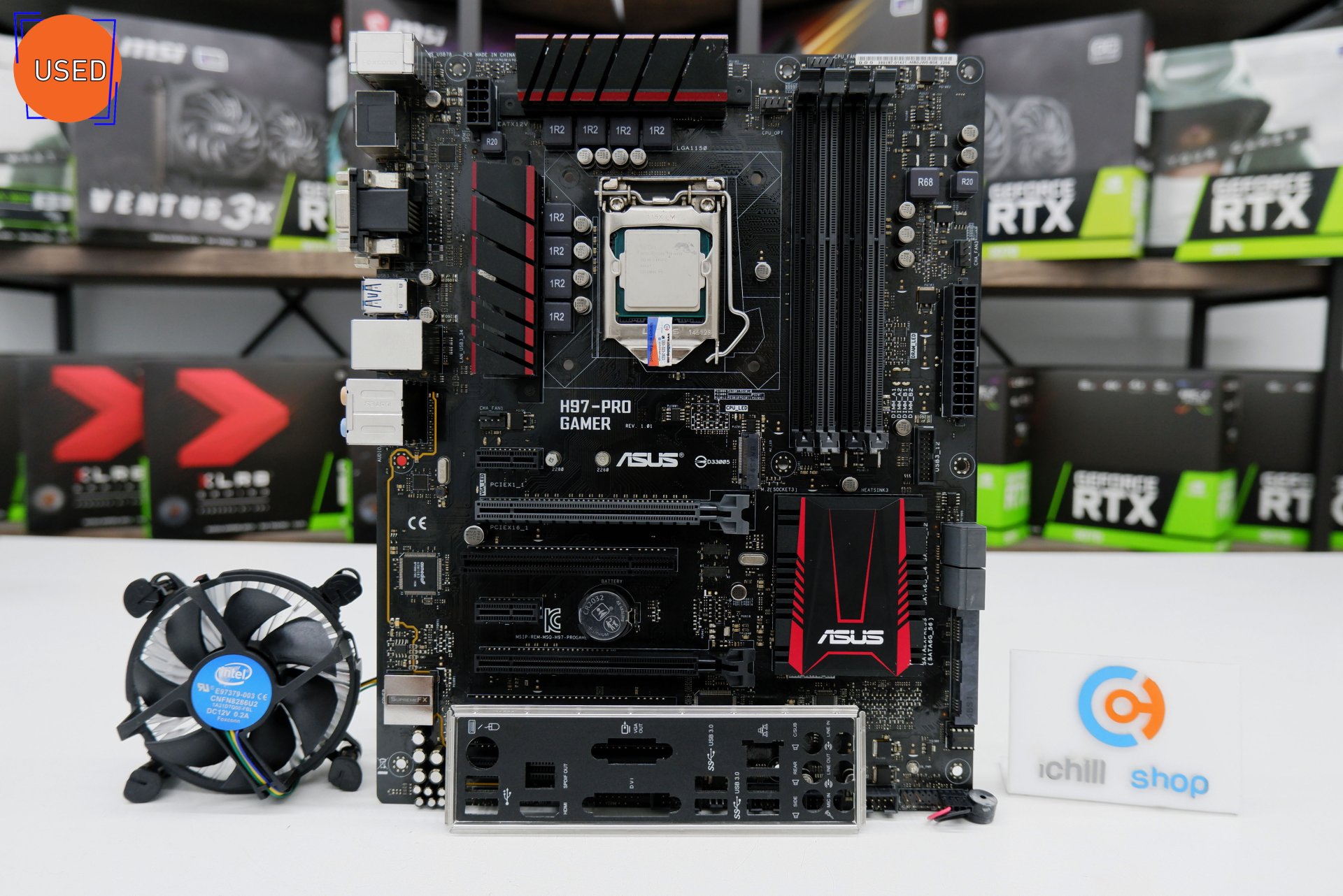 ชุดซีพียูพร้อมเมนบอร์ด CPU : INTEL CORE I5-4430 3.0 GHz MB : ASUS H97-PRO GAMER NO BOX P11436