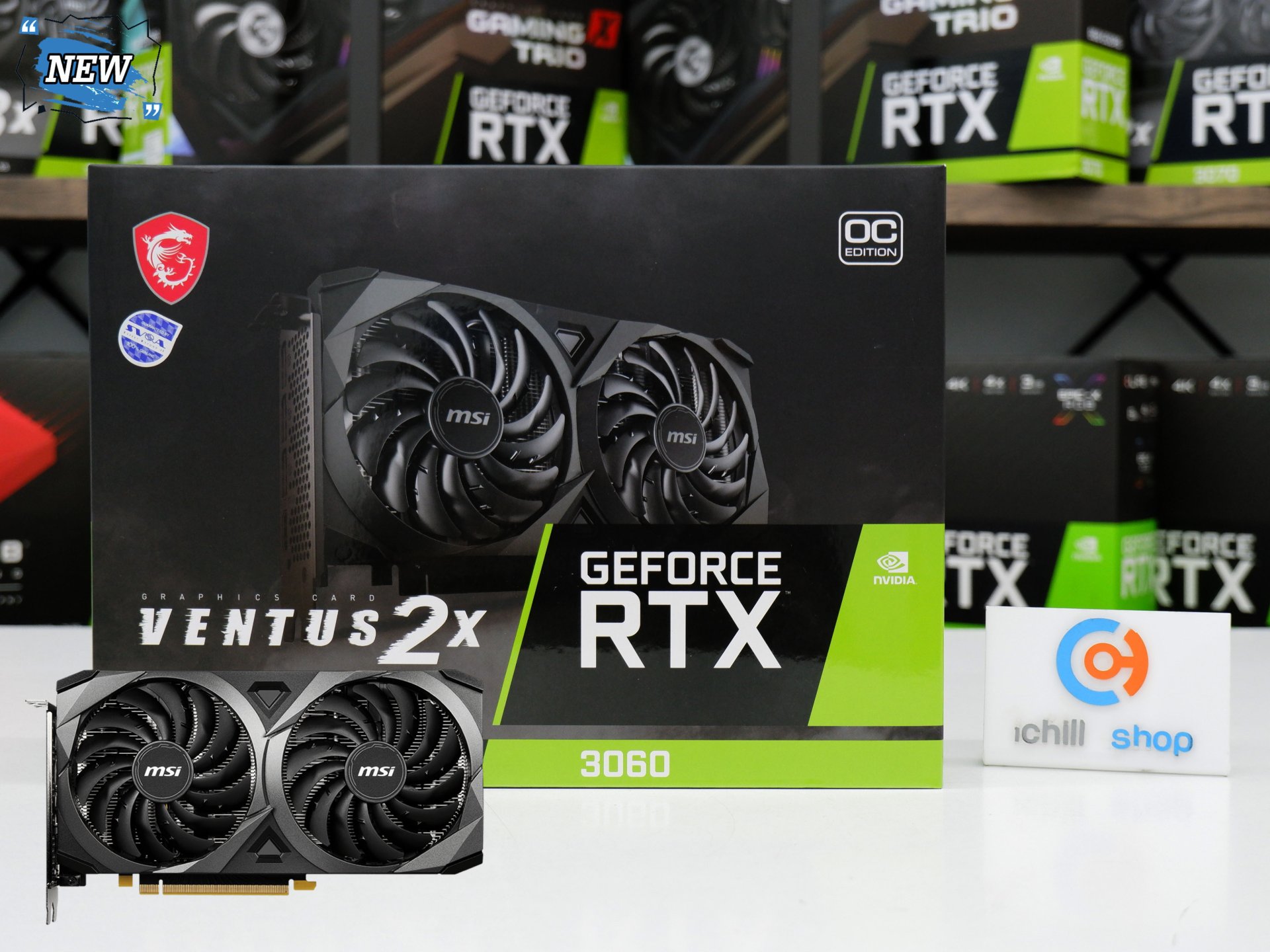 การ์ดจอ (VGA) MSI RTX 3060 12GB 2F VENTUS 2X OC LHR (ของใหม่) P11304