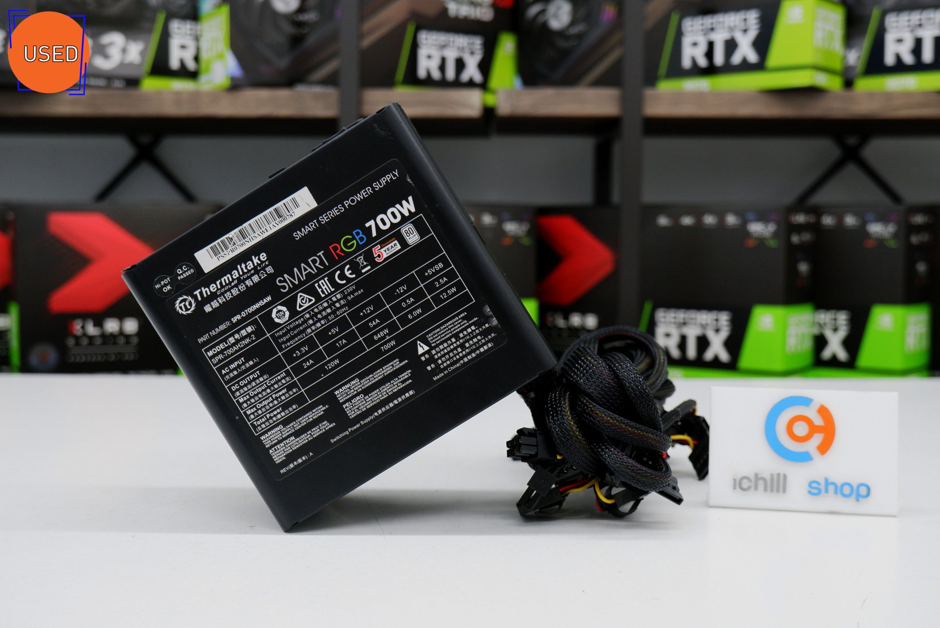 POWER SUPPLY (พาวเวอร์ซัพพลาย) THERMALTAKE SMART RGB 700W (80 PLUS WHITE) NO BOX P11513