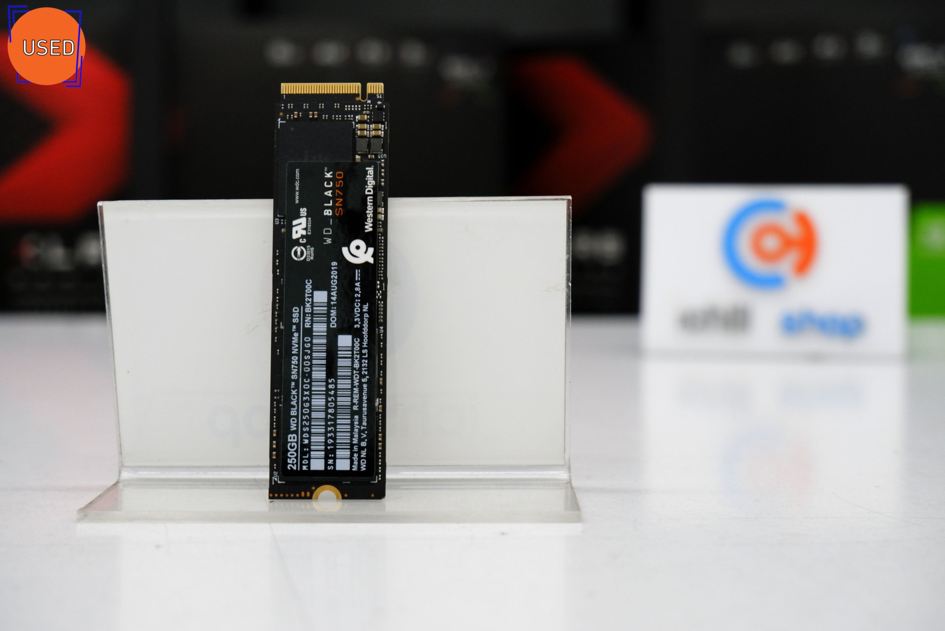 SSD (เอสเอสดี) WD BLACK M.2 SN750 250GB NO BOX P11781
