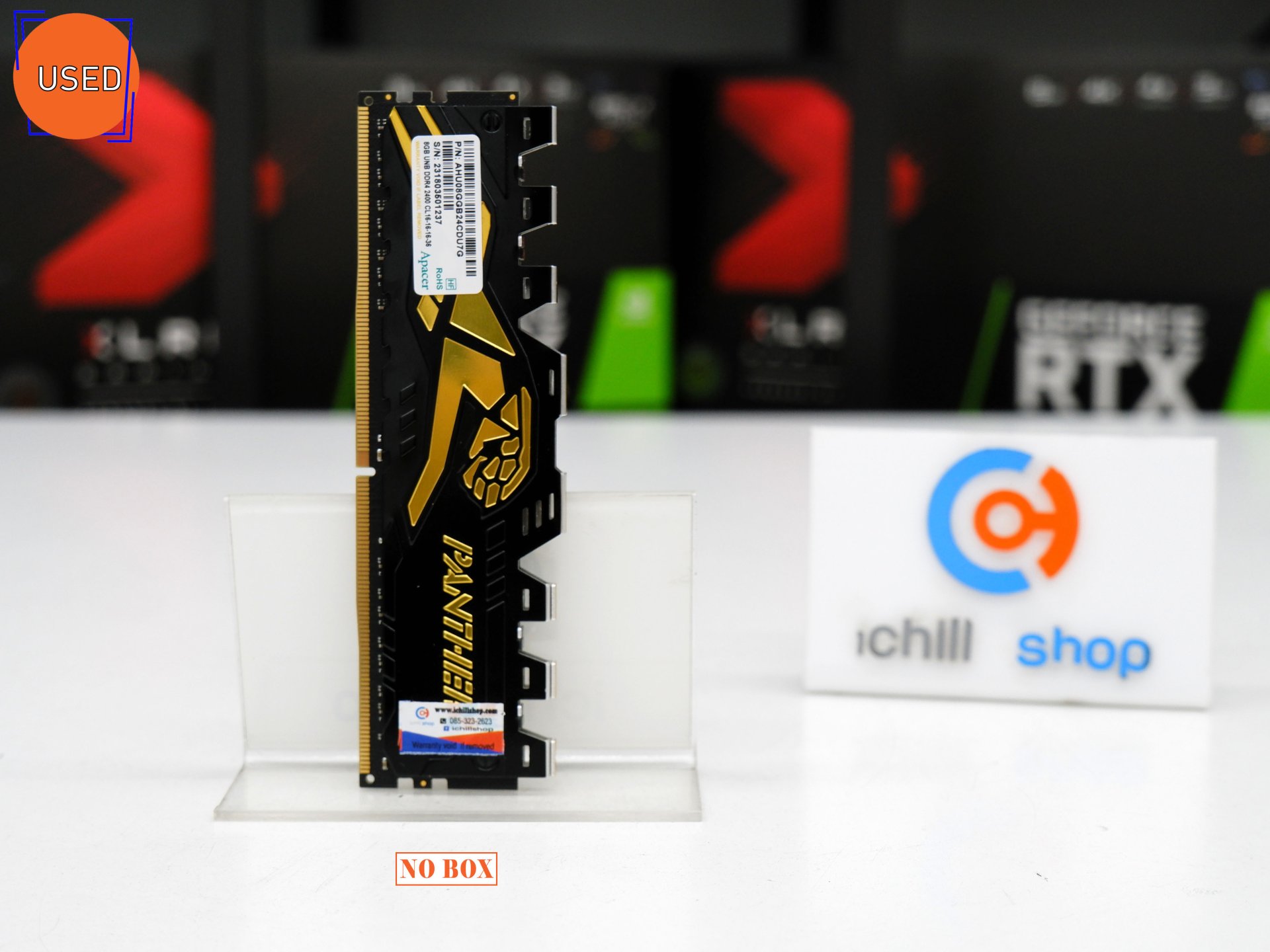 RAM (แรม) APACER PANTHER DDR4 8GB 2400MHz NO BOX P11184