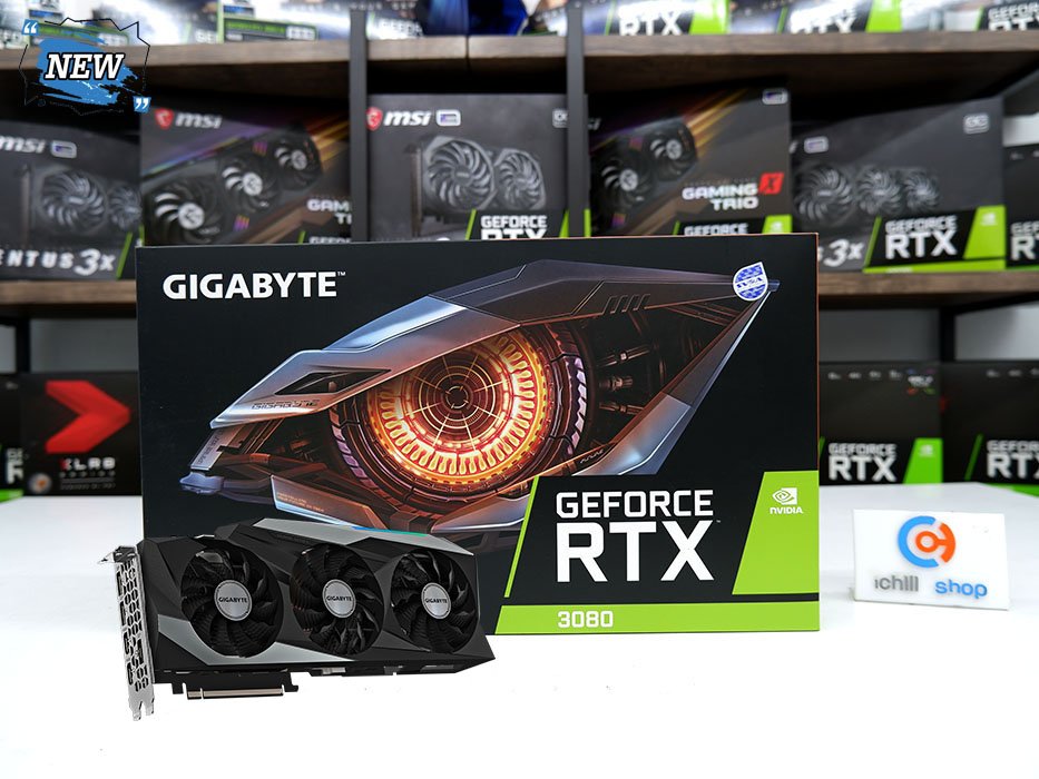 การ์ดจอ (VGA) GIGABYTE RTX 3080 10GB 3F GAMING OC LHR (ของใหม่) P10501