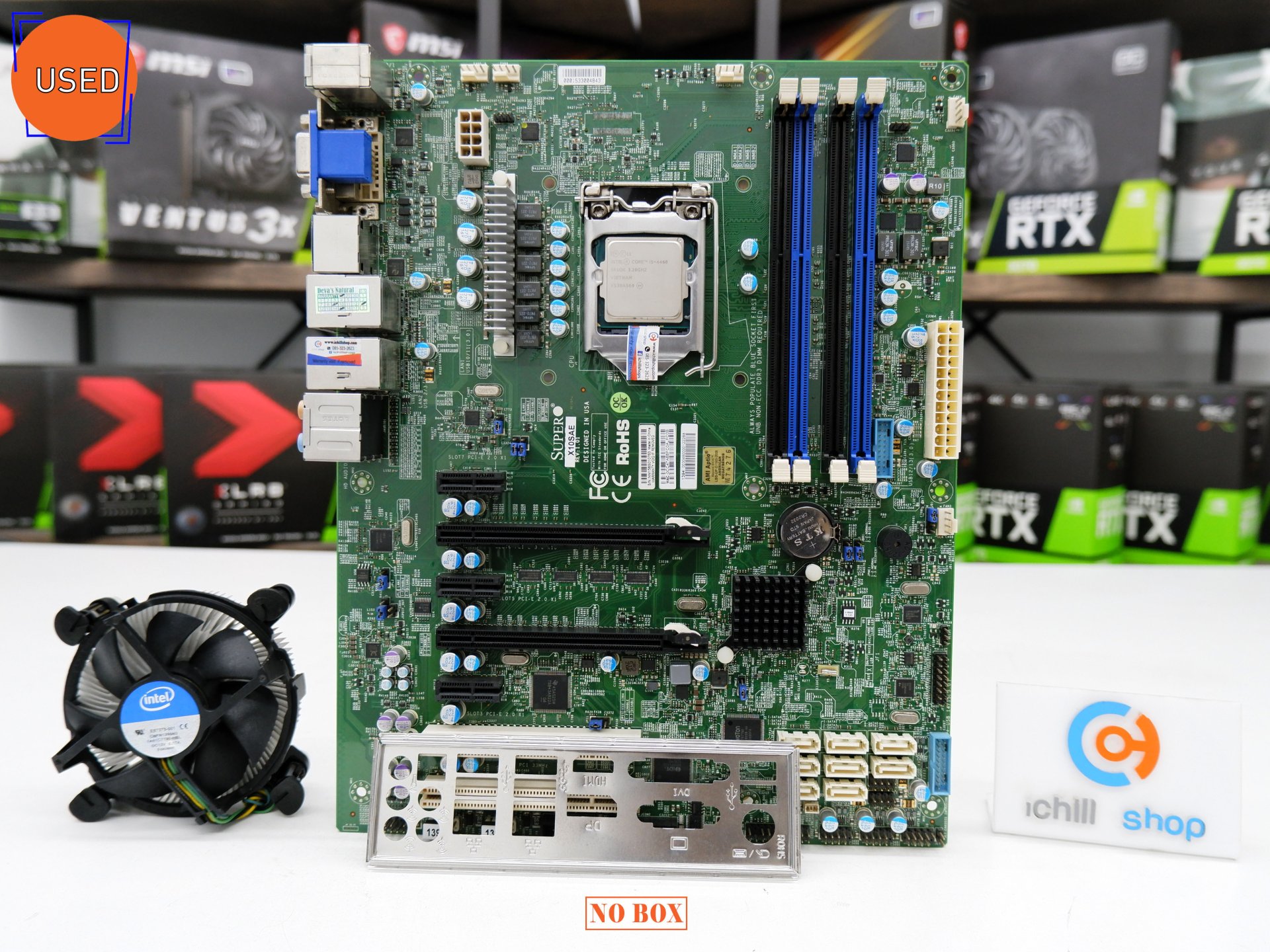 ชุดซีพียูพร้อมเมนบอร์ด CPU : INTEL CORE I5-4460 3.2GHz + MB : SUPER X10SAE REV:1.01 NO BOX P11226