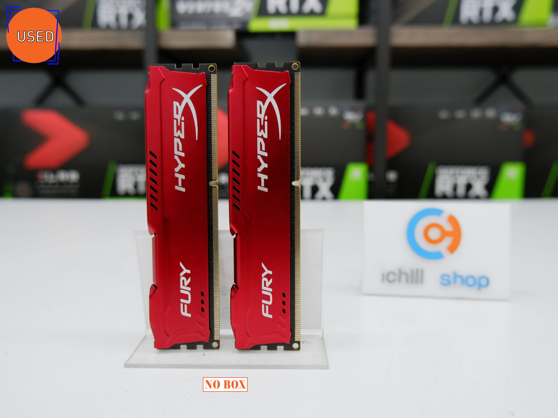 RAM (แรม) KINGSTON HYPER X FURY DDR3 8GB (2X4)1866MHz NO BOX P11083