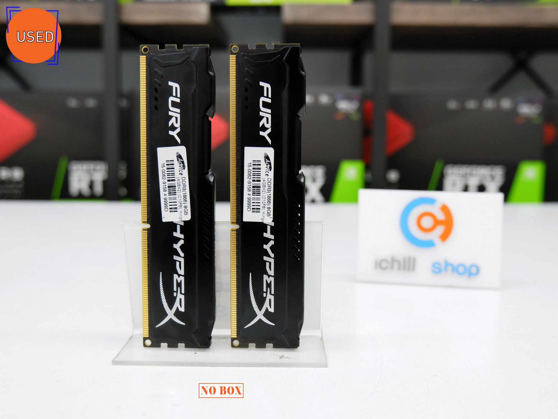 RAM (แรม) KINGSTON HYPER X FURY DDR3 8GB (2X4) 1866MHz NO BOX P11090