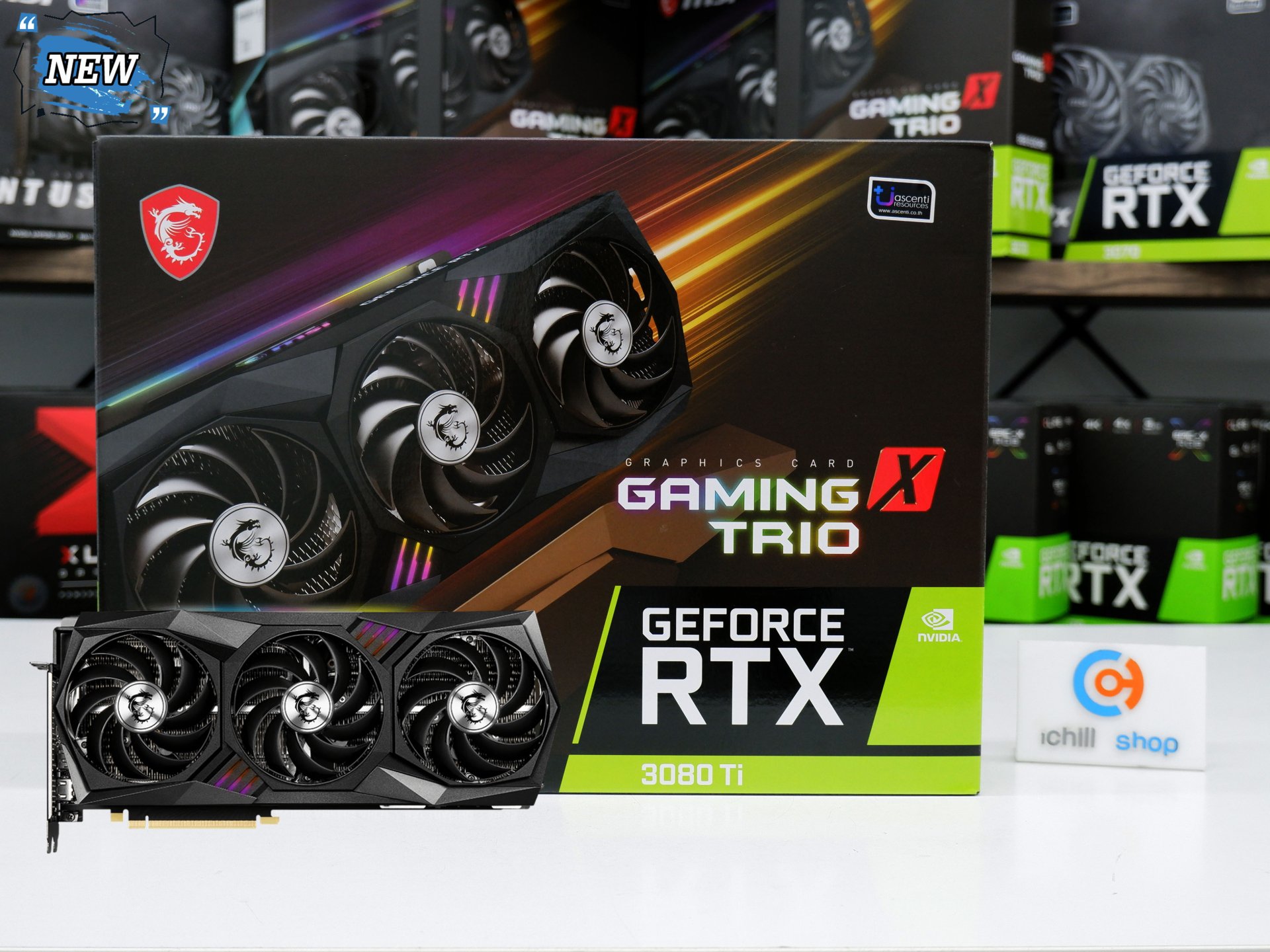 การ์ดจอ (VGA) MSI RTX 3080TI 12GB 3F GAMING X TRIO (ของใหม่) P11263