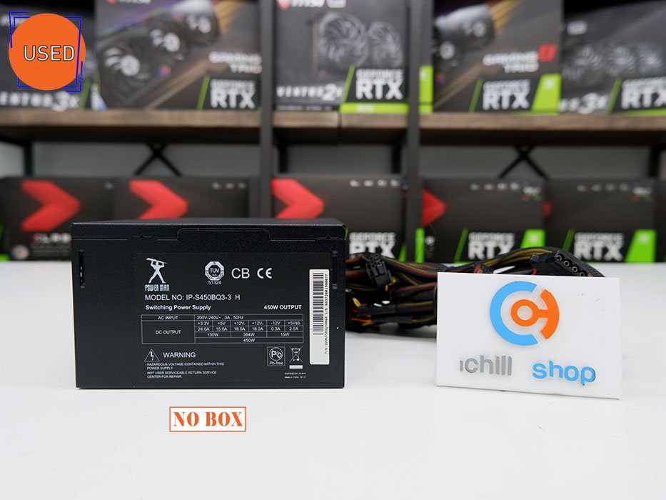 Power Supply (พาวเวอร์ซัพพลาย) Power MAN IN-Win 450W (80 Plus) No Box P10915