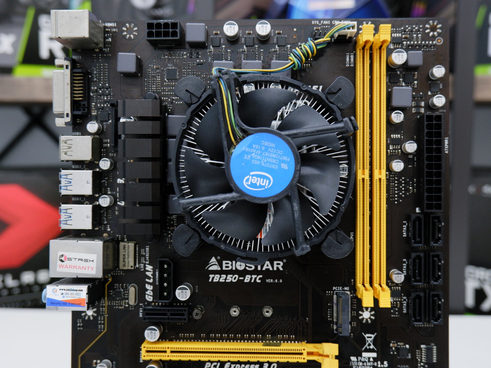 ชุดซีพียูพร้อมเมนบอร์ด CPU : INTEL PENTIUM G4400 + MB : BIOSTAR