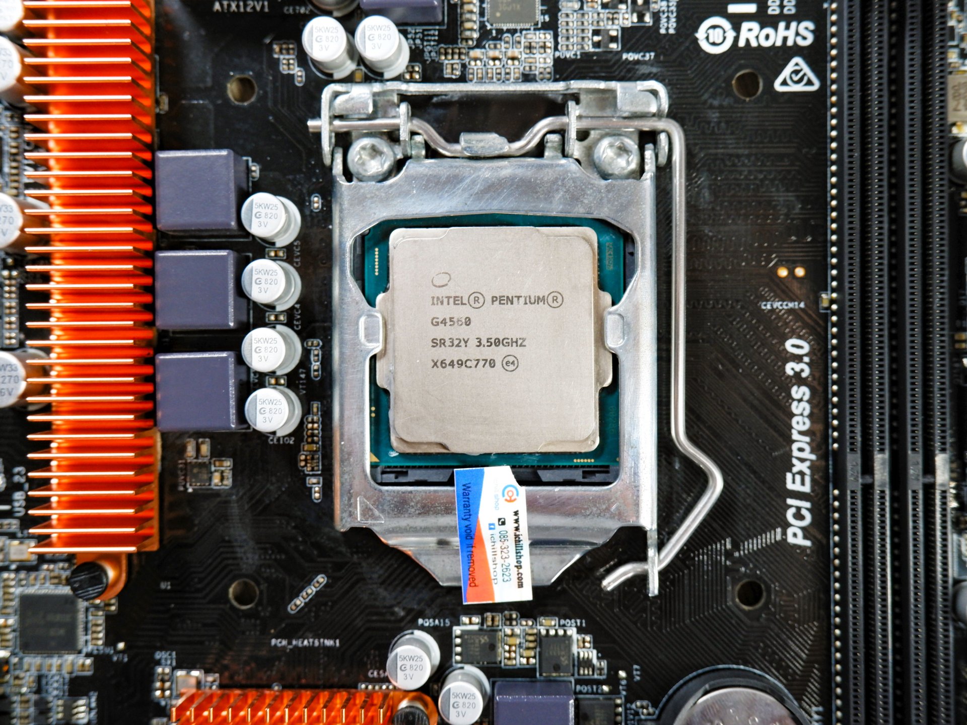 ASRock H110M-HDV、Intel Pentium G4560 CPU