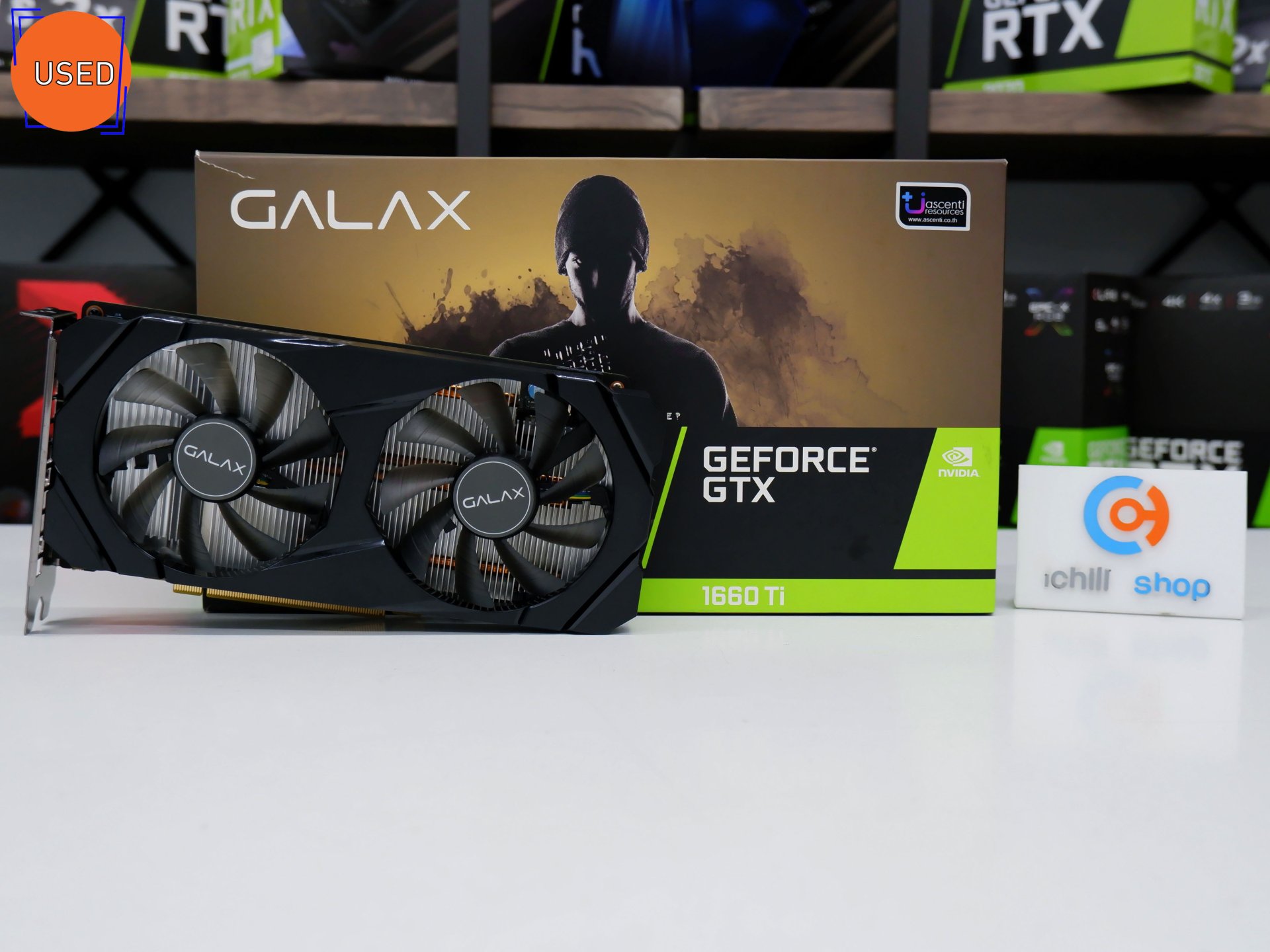 การ์ดจอ (VGA) GALAX GTX1660TI 6GB 2F 1-CLICK OC P12271