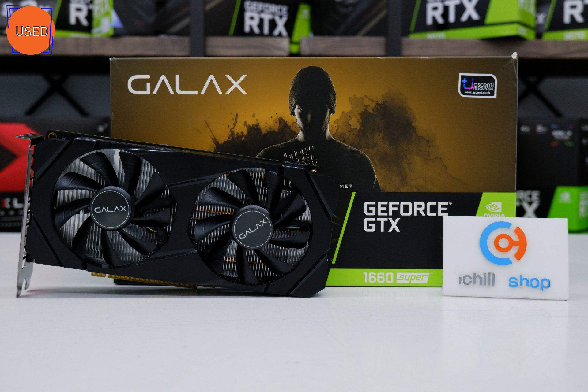 การ์ดจอ (VGA) GALAX GTX 1660 SUPER 6GB 2F 1-CLICK OC P12144