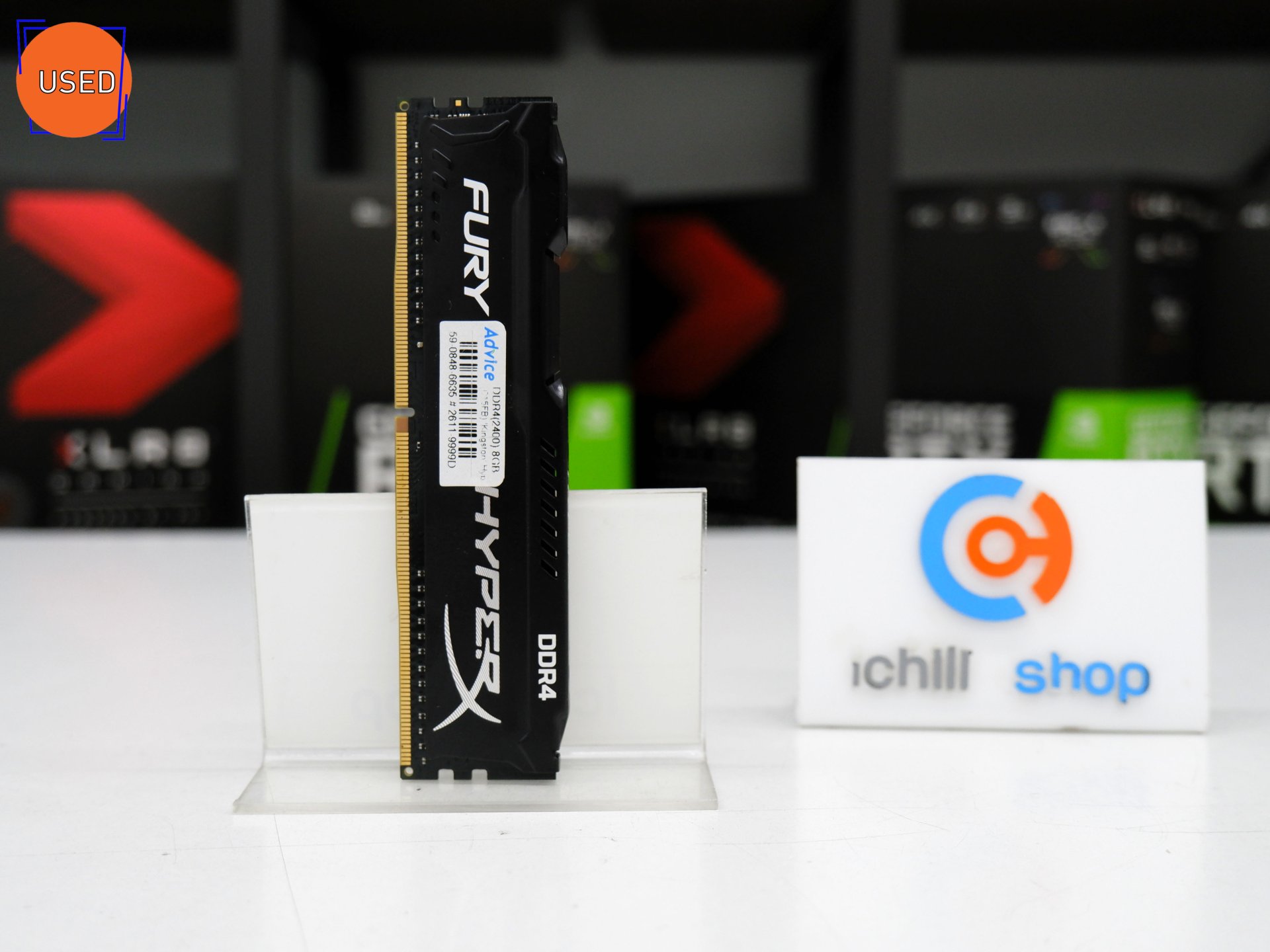 RAM (แรม) KINGSTON HYPER X FURY DDR4 8GB 2400MHz NO BOX P11929