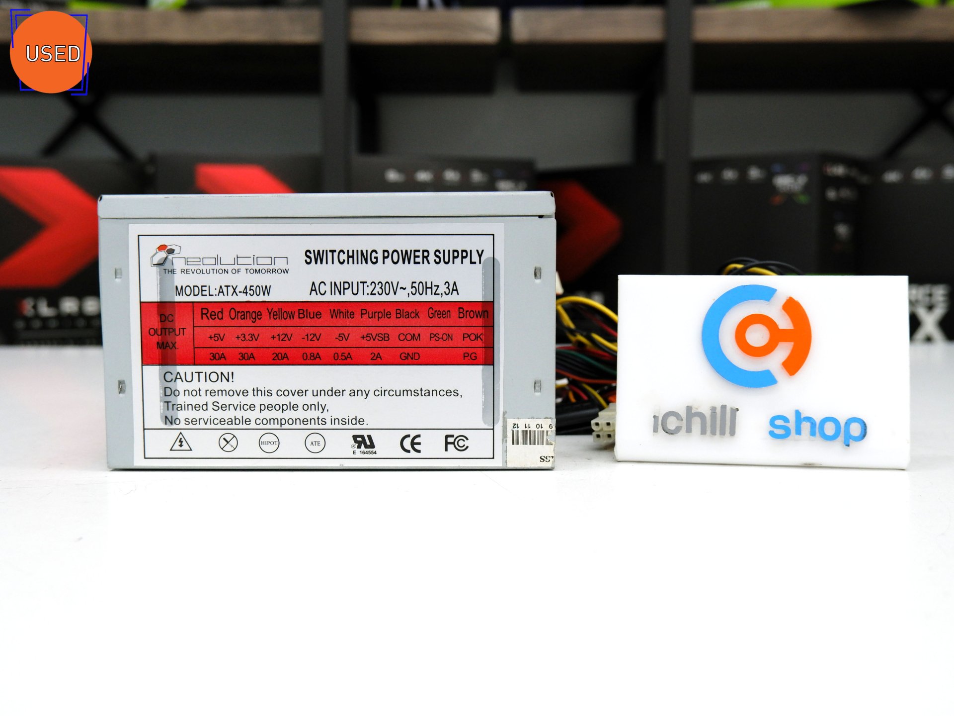 POWER SUPPLY (พาวเวอร์ซัพพลาย) NEOLUTION SWITCHING POWER SUPPLY ATX-450W NO BOX P11881
