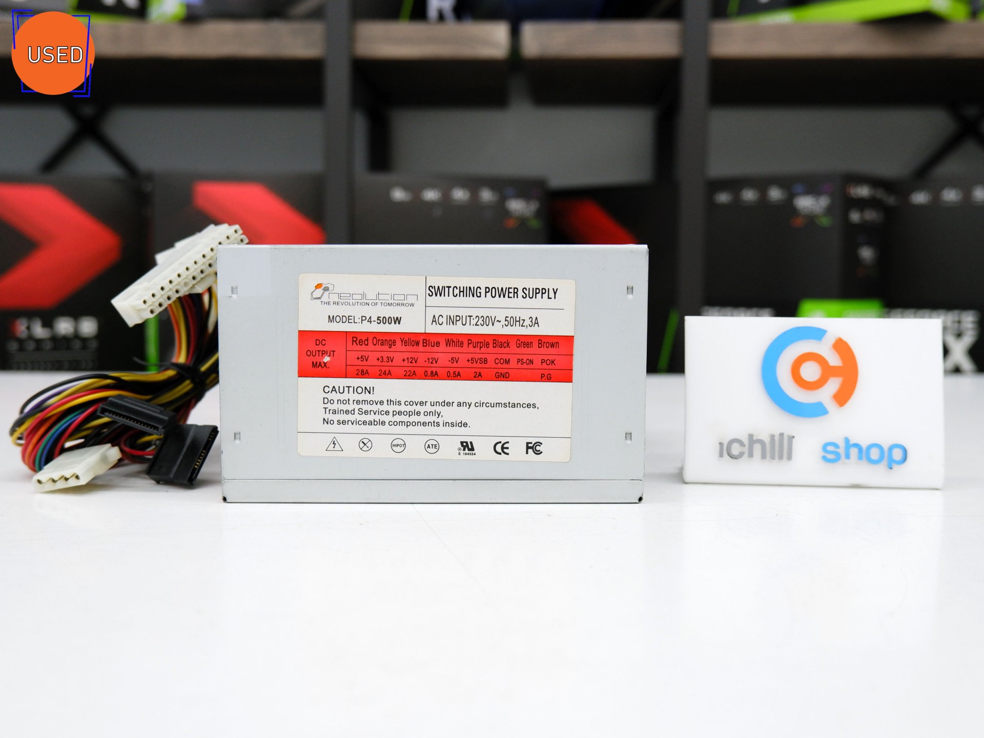 POWER SUPPLY (พาวเวอร์ซัพพลาย) NEOLUTION SWITCHING POWER SUPPLY P4-500W NO BOX P11882