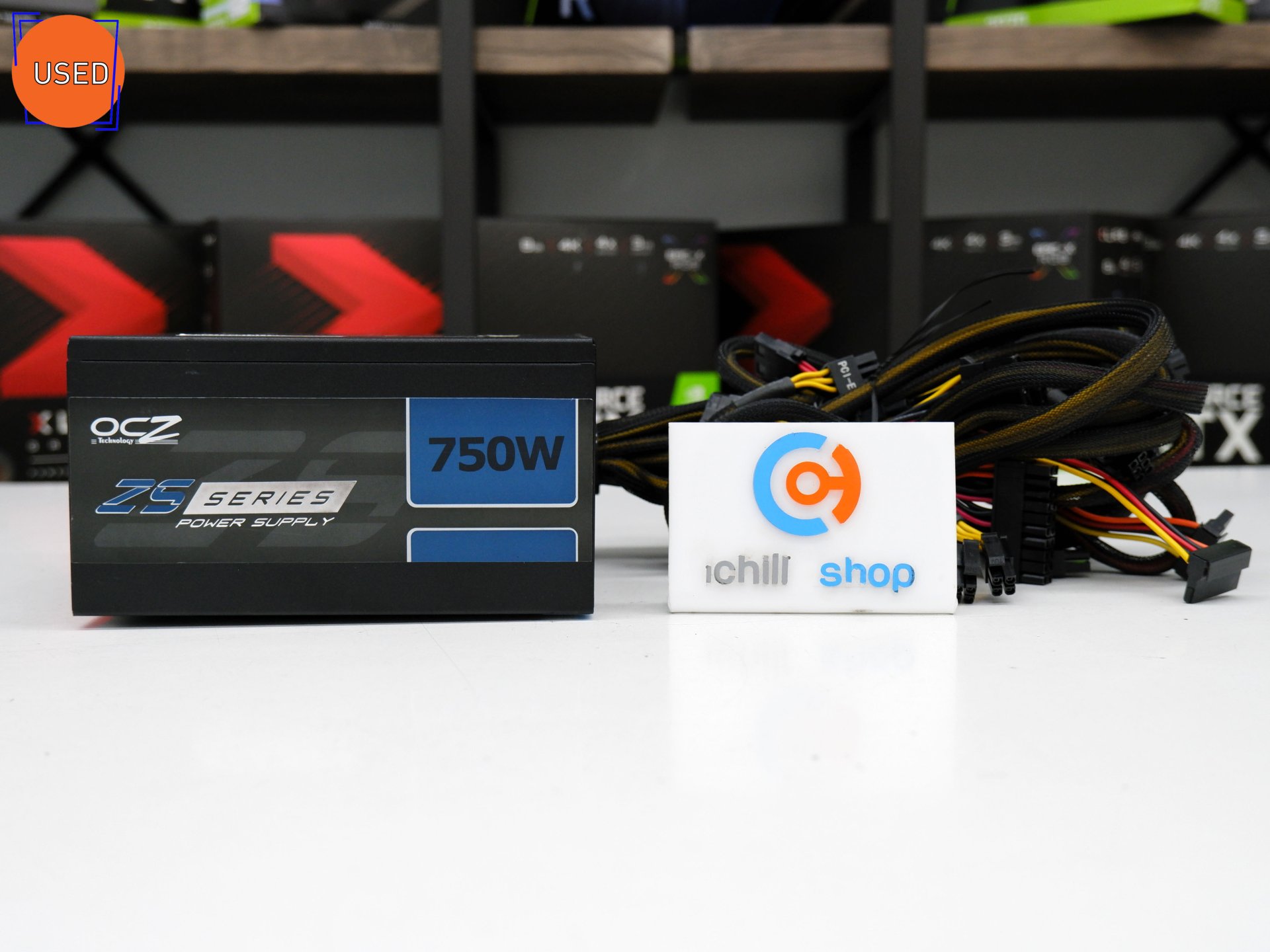 POWER SUPPLY (พาวเวอร์ซัพพลาย) OCZ ZS SERIES 750W (80 PLUS BRONZE) NO BOX P11970
