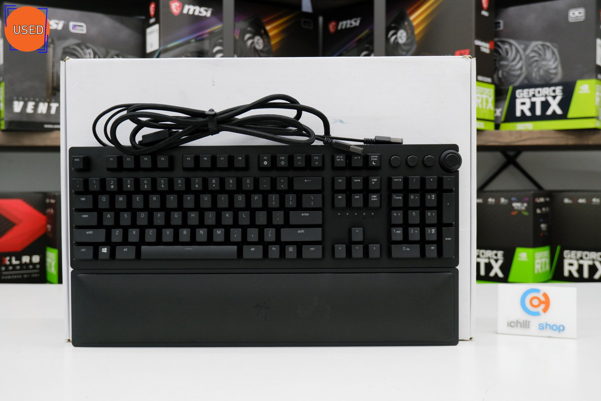 KEYBOARD (คีย์บอร์ด) RAZER HUNTSMAN ELITE (LINEAR OPTICAL SWITCH) (คีย์ EN) P11914