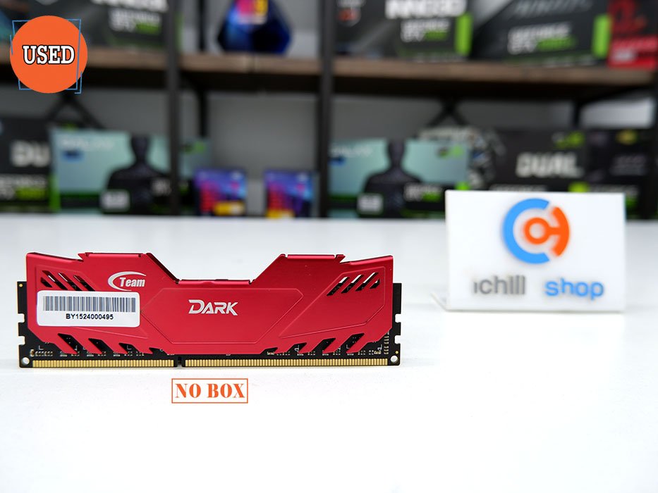 RAM (แรม) TEAM DARK DDR3 4GB 1600MHZ RED NO BOX P12022
