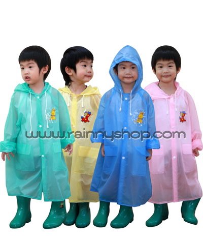 30-RC005 เสื้อกันฝนเด็ก แบบผ่าหน้า No. 24-34