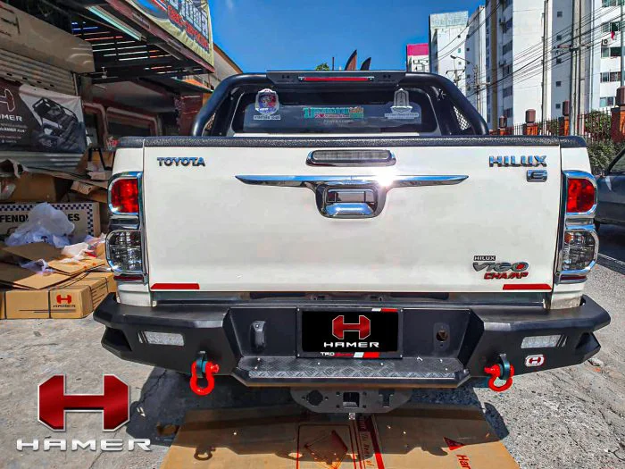 กันชนหลัง HAMER รุ่น M-SERIES REAR BUMPER FOR TOYOTA HILUX VIGO 2006 ...