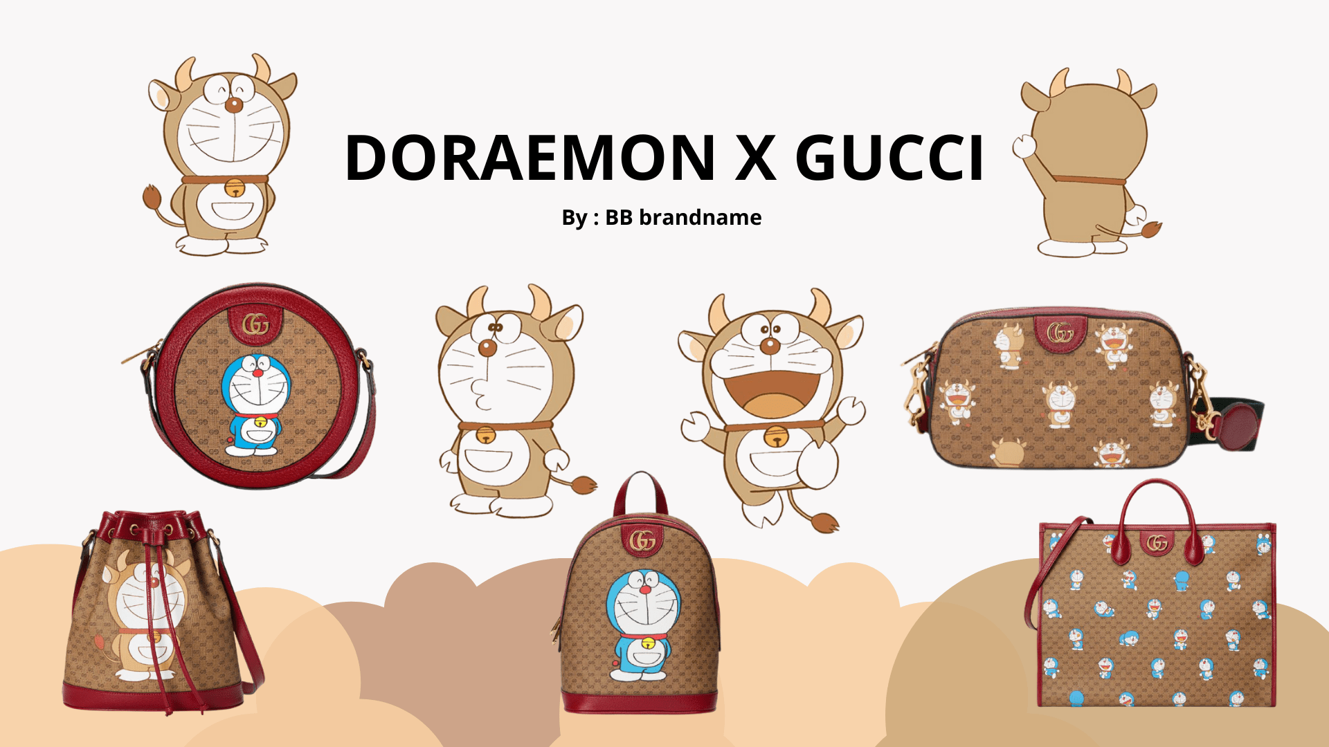 Doraemon x gucci cover