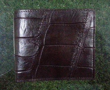 Belly Brown Crocodile Leather Wallet #CRM472W-BR