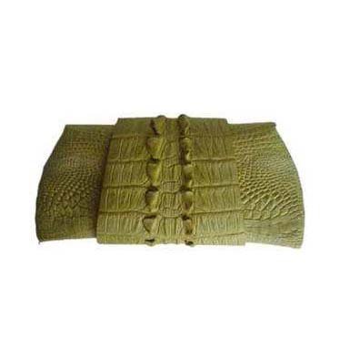 Genuine Crocodile Purse/Clutch bag in Light Green Crocodile Leather #CRW216H-03