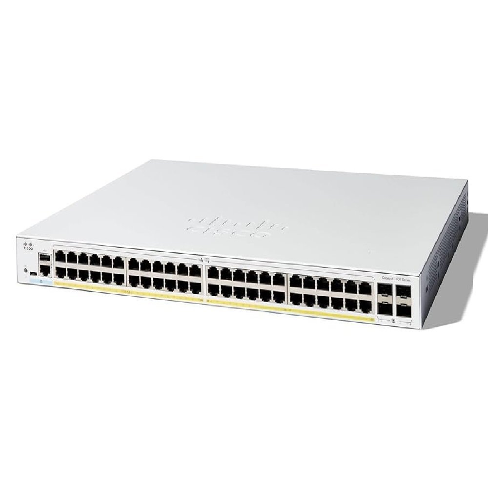 Cisco C1300X-48P-4X สวิตช์ 48 พอร์ต PoE++ 740W OSPF L3