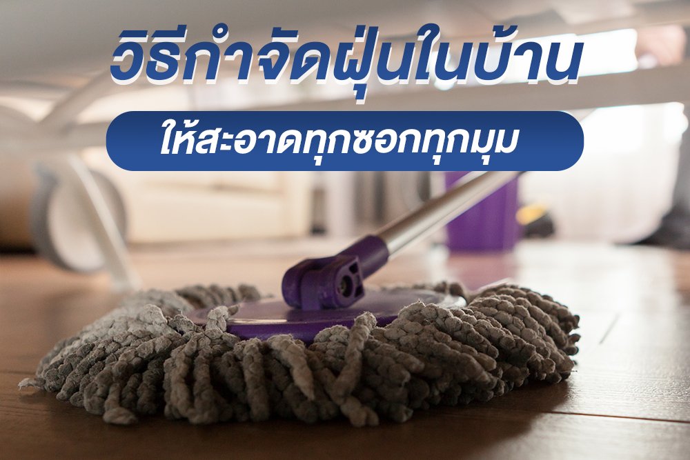 วิธีกำจัดฝุ่นในบ้าน ให้สะอาดทุกซอกทุกมุม